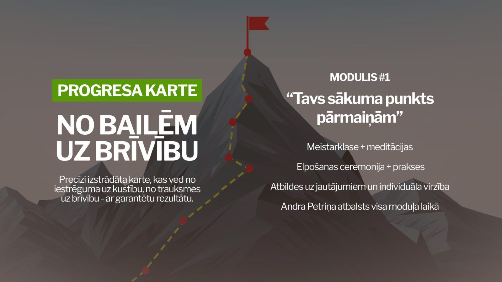 1. modulis – Tavs sākuma punkts pārmaiņām